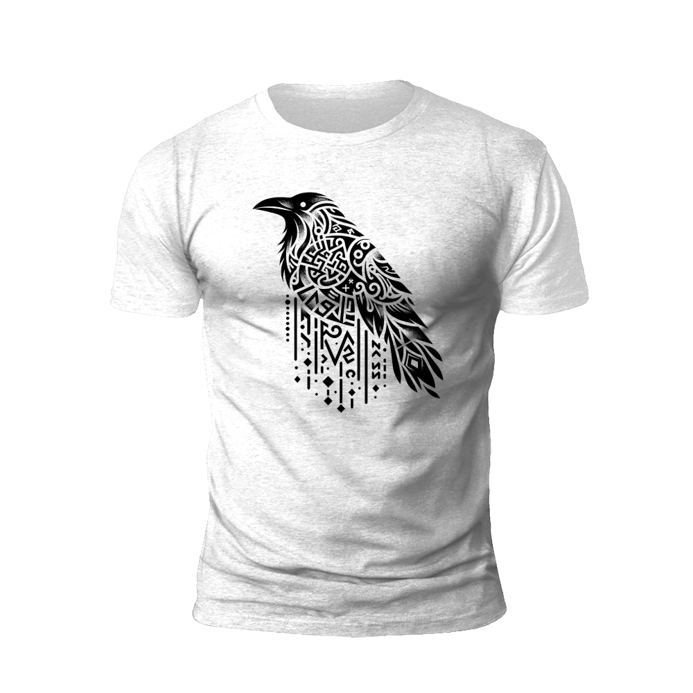 Mystic Raven: Norse Inspired Art T-shirt
