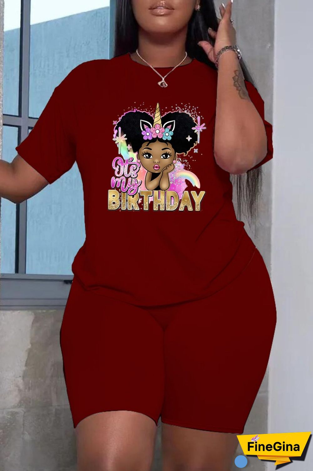 White Black Casual Print Basic O Neck Short Sleeve Two Pieces