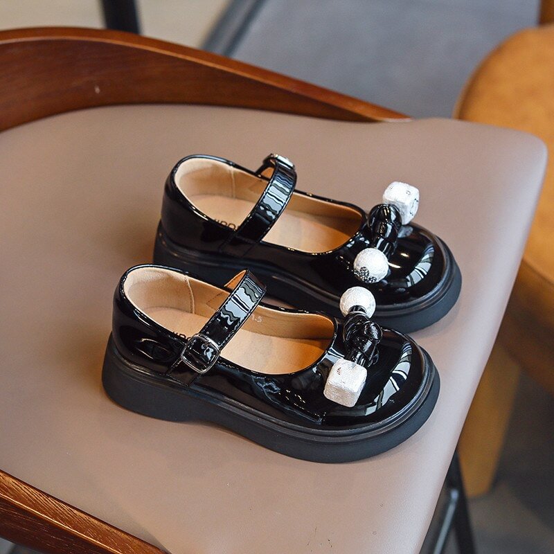  Girls Shoes  Autumm Kids School Shoes Children Fashion Brand Rhinestone Mary Jane Princess Party Dress Soft Sole Platform