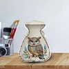 (US Local)Acrylic Wooden Owl Bag Shape Diamond Painting Piggy Bank Storage Box Kit