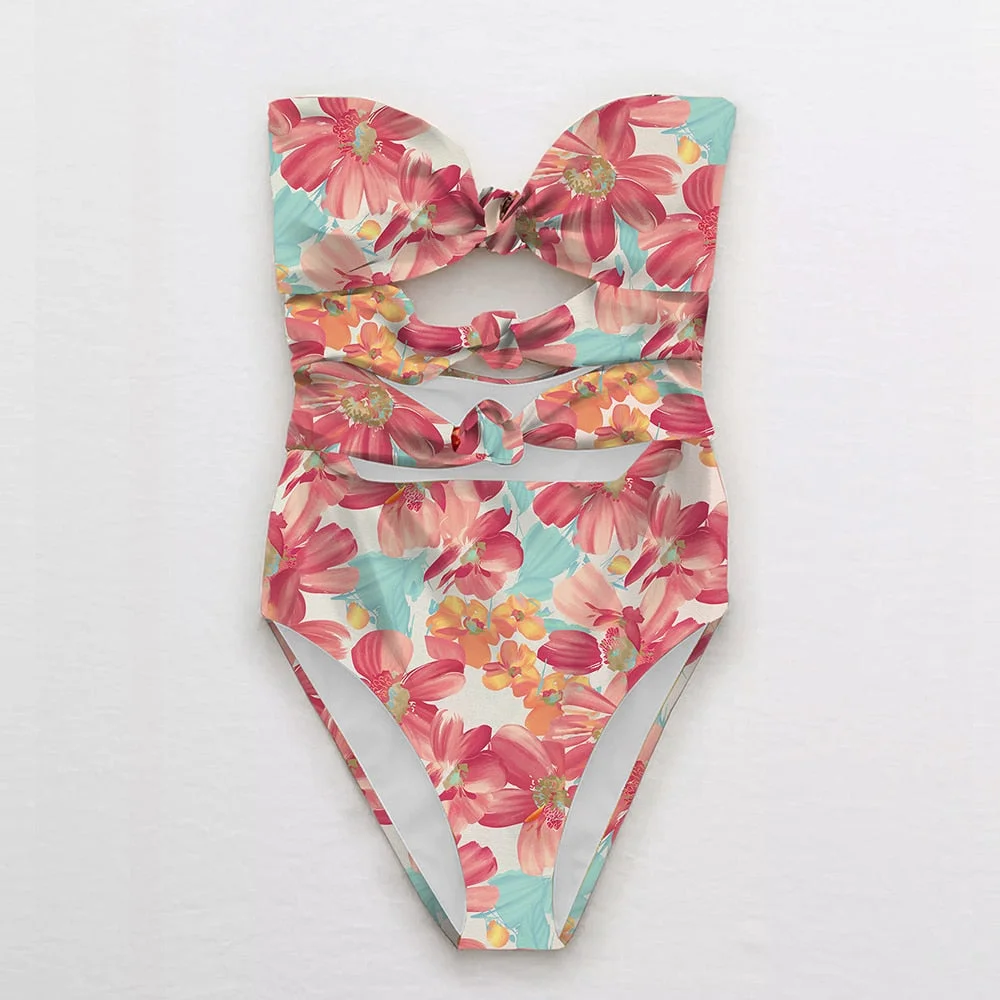 Beach Wear Print Bikini Swimwear Women Wrap Skirt Swimsuit High Waist 2020 Cover Up Sexy Sarong plage Beach Wear Bathing Suit