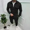 Men's Slim Fit Fashion Jacket Set