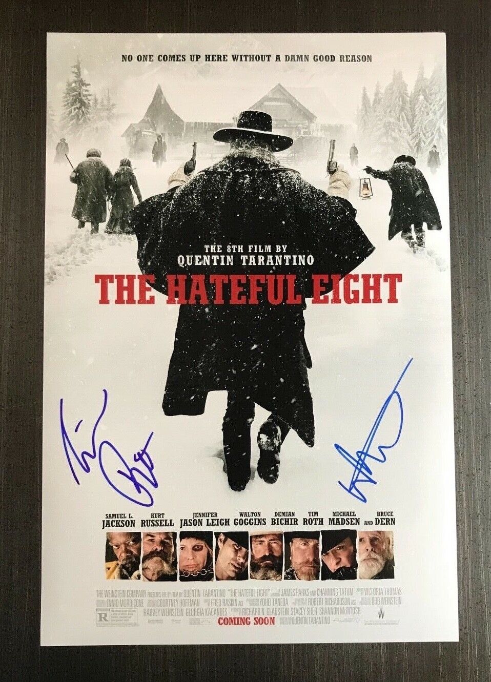 * THE HATEFUL EIGHT * signed 12x18 poster Photo Poster painting * TIM ROTH & WALT GOGGINS * 1