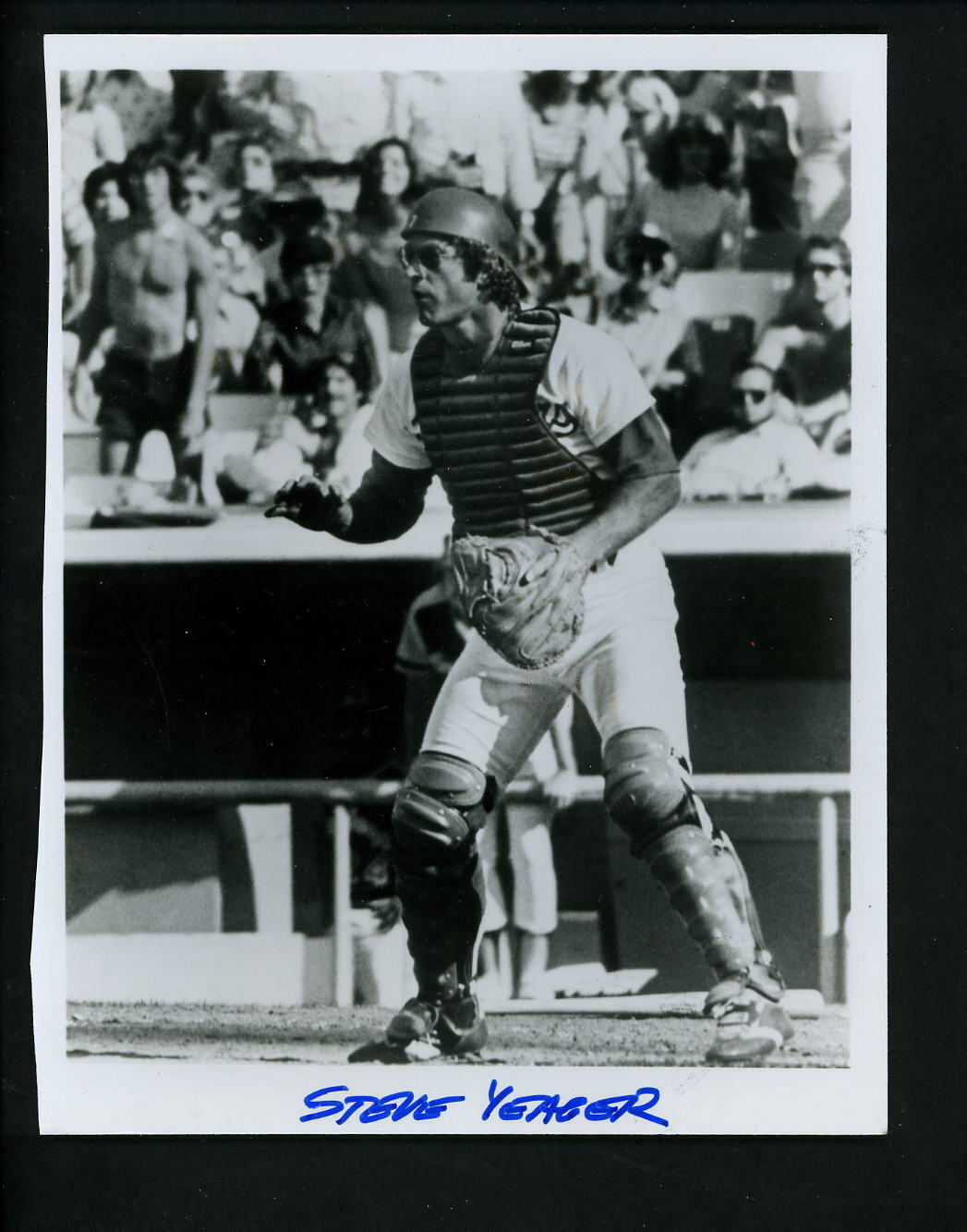 Steve Yeager circa 1980's Press Original 6 x 8 Photo Poster painting Los Angeles Dodgers