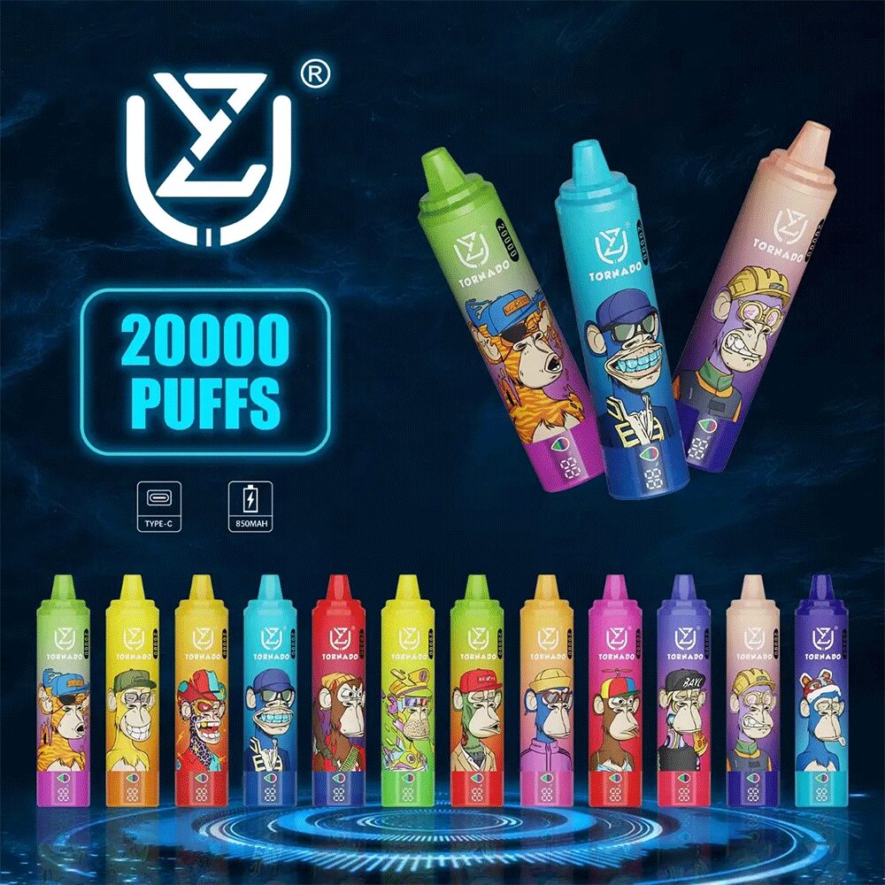 UZY Tornado 20000 20K Puffs Original LED Display Edition Disposable Vape Pen(Box of 3) mysite fumotvapeshop