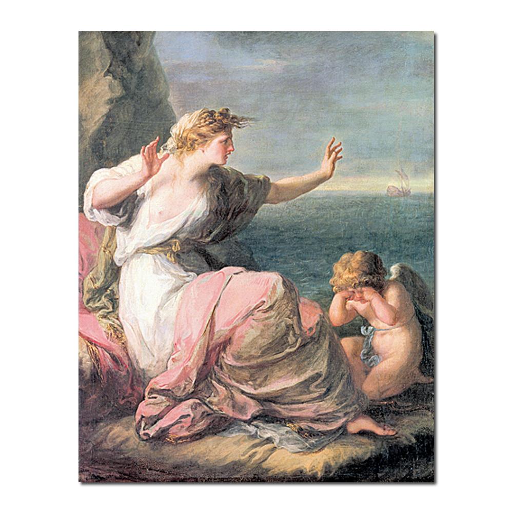 oil Painting modern Ariadne left on the island of Naxos Angelica Kauffman Hand painted High quality