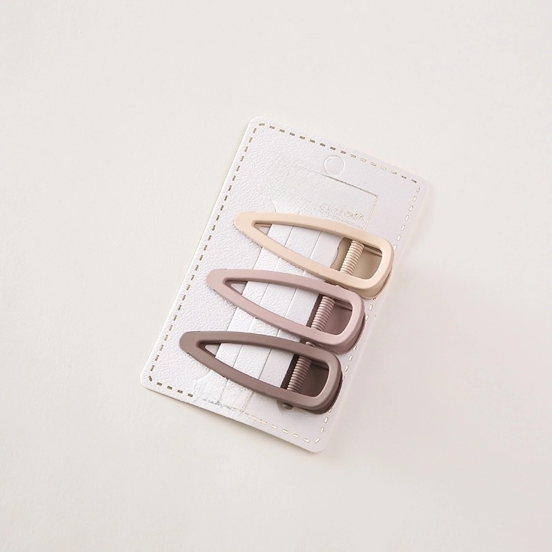 Minimalist Solid Color Alloy Hollow Out Hair Clip 1 Set