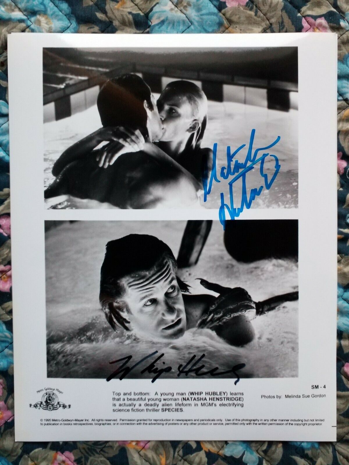 Natasha Henstridge & Whip Hubley Signed Authentic Autographed 8x10 Photo Poster painting SPECIES