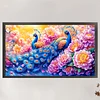 Peacock-11CT Stamped Cross Stitch 90*50cm/35.43*19.69in (Big Size)
