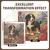 Diamond Painting -5D Full Round Drill Bernese Mountain Dog Puppy(40x40cm)