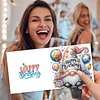 (US Only)6PCS DIY Birthday Wishes Diamond Art Greeting Cards Congratulations Cards & Gift