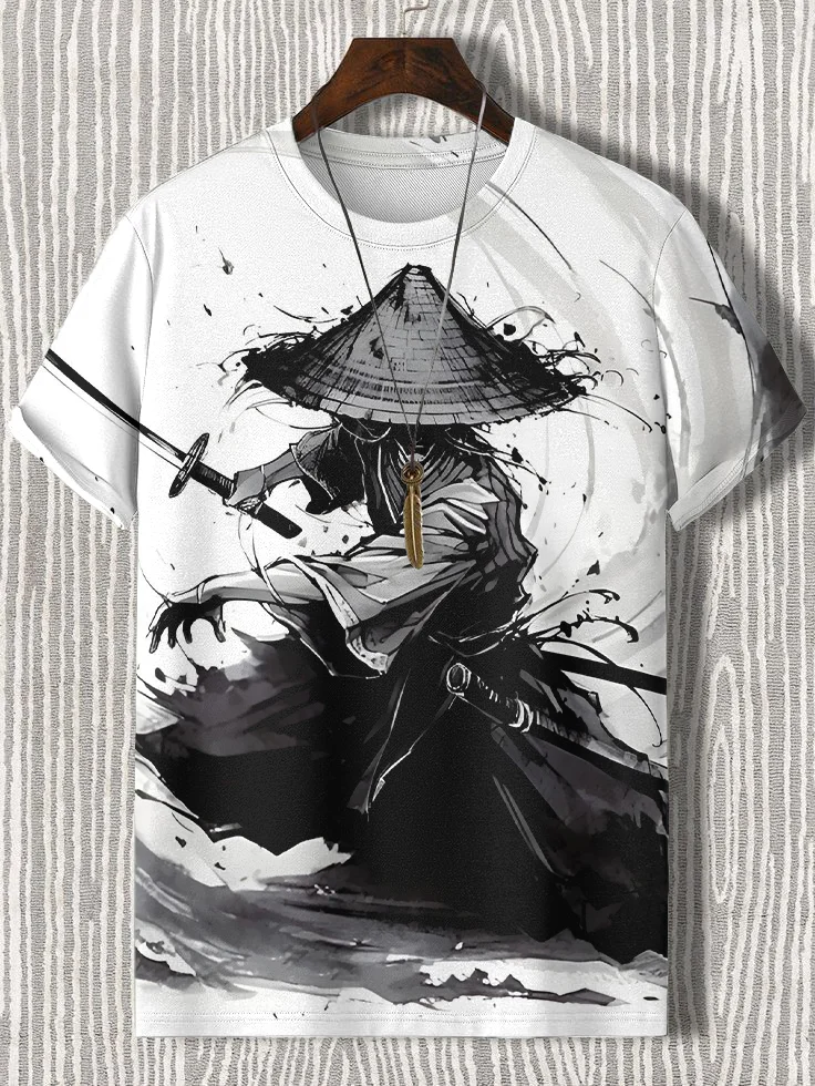 Men's Samurai Japanese Art Print T-Shirt