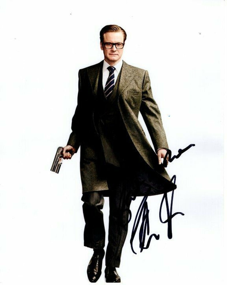 Colin firth signed autographed kingsman the secret service harry hart Photo Poster painting