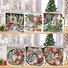 6PCS DIY Diamond Art Greeting Cards Xmas Atmosphere Congratulations Cards & Gift