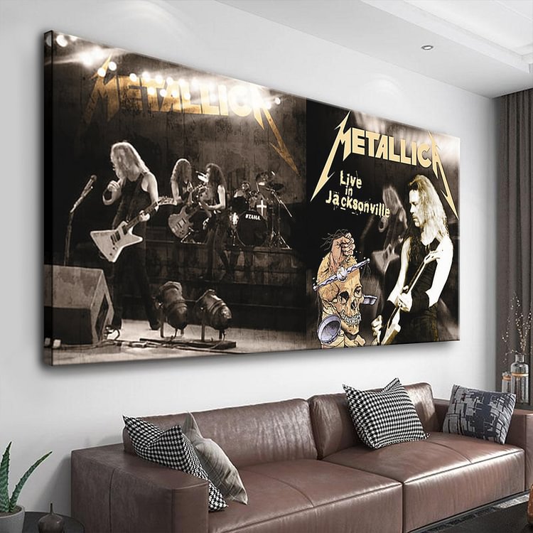 Metallica Live in Jacksonville 1992 Canvas Wall Art