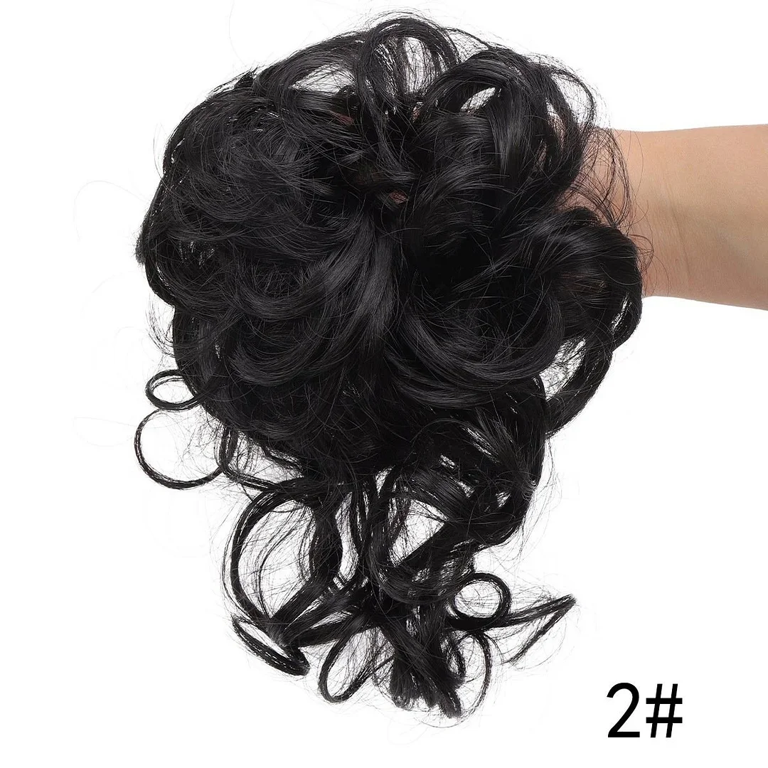 Messy Curly Hair Bun - 👍 Buy 4 Get Extra 15% OFF &  Free Shipping