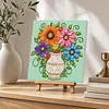 Framed White Vase -  DIY Button Art Painting Kit for Creativity DIY Pearl Dot Crafts for Gift Home Wall Decor 30*30CM