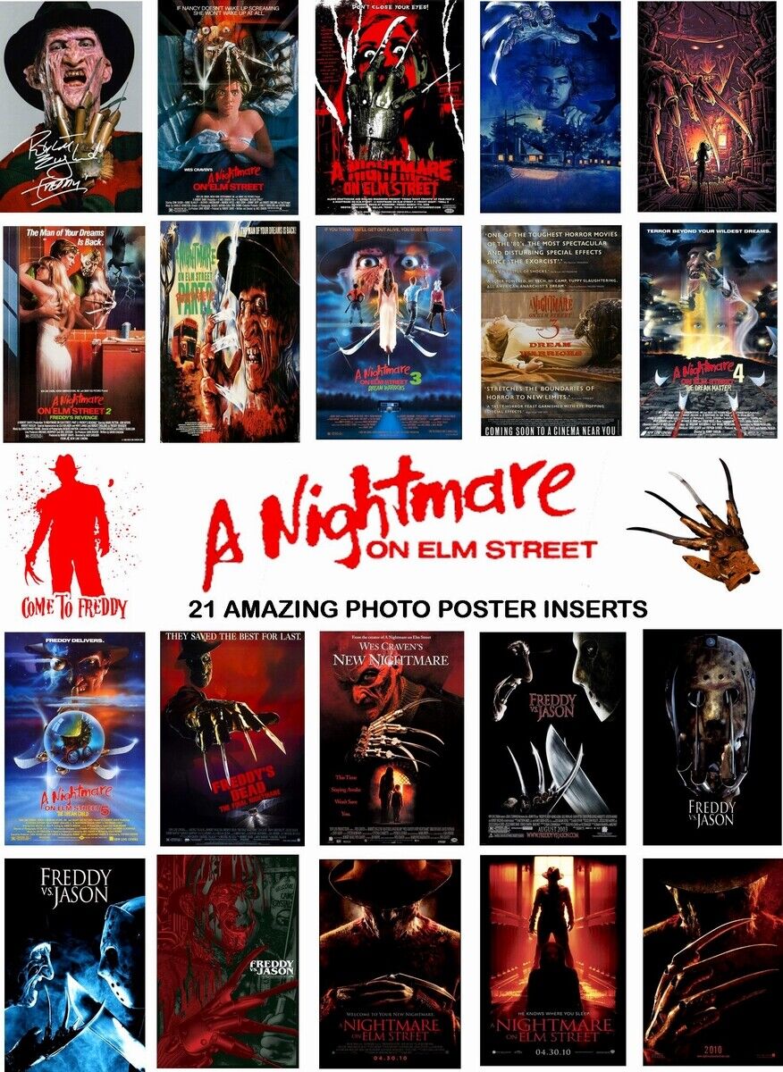 A NIGHTMARE ON ELM STREET MOVIE POSTERS - 21 Photo Poster painting POSTER COLLECTION -  POST