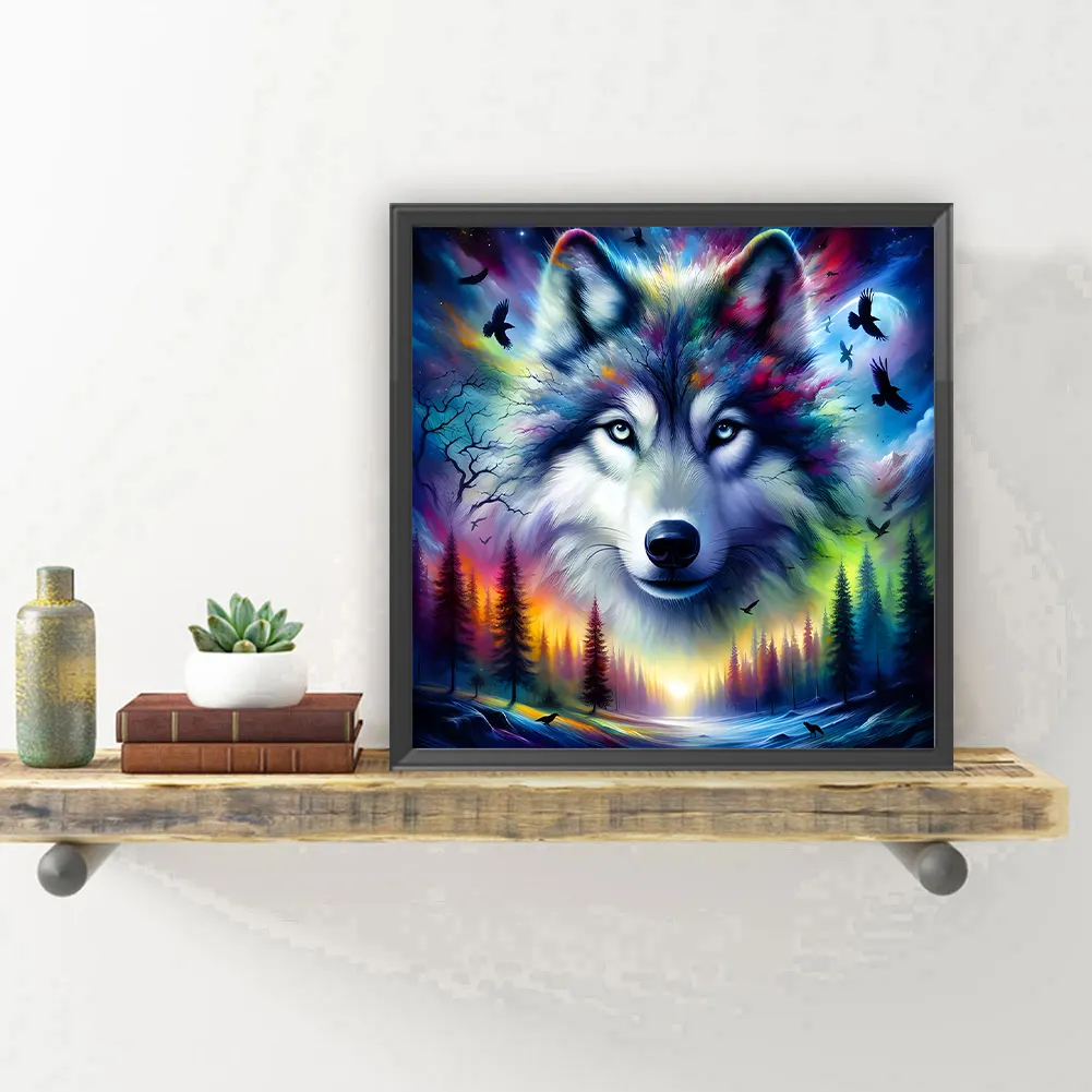 Diamond Painting - Full Round Drill - Wolf(Canvas|30*30cm)