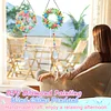 2pcs Easter Egg Wreath Diamond Painting Double-sided Crystal Window Suncatcher Craft Set Birthday Gifts Home Garden Decor Hanging Kit
