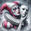 Clown Mask-Full Round Diamond Painting 40*40CM