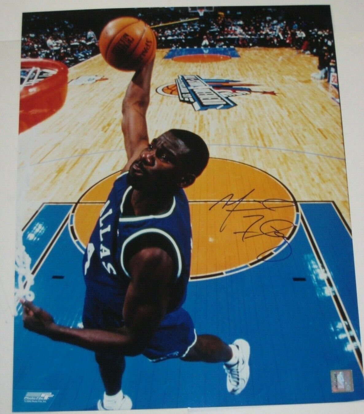 MICHAEL FINLEY Signed Dallas MAVERICKS 16x20 Photo Poster painting with COA