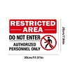Restricted - Vintage Metal Signs(12*16Inch) - Warning