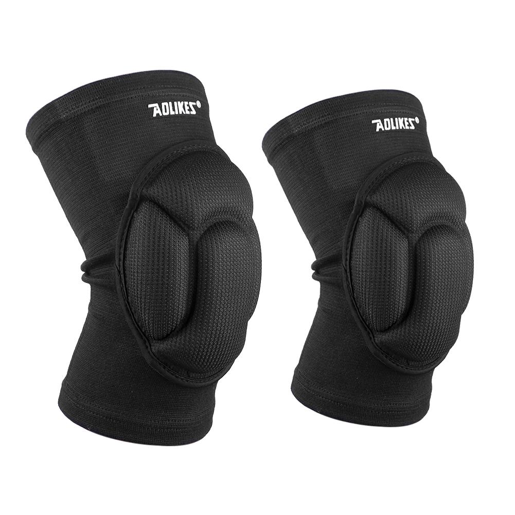 

Thickening Football Volleyball Extreme Sports Knee Pads Brace Support Knee, Black, 501 Original