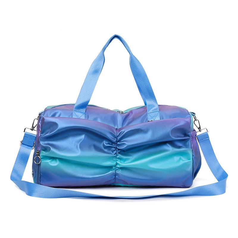 Unisex Streetwear Gradient Color Oxford Cloth Waterproof Travel Bags