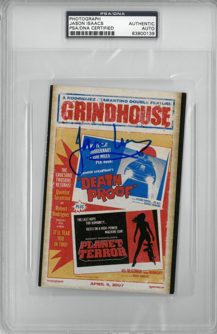 Jason Isaacs Signed Grindhouse Autographed 4x6 Photo Poster painting Slabbed PSA/DNA #83800139