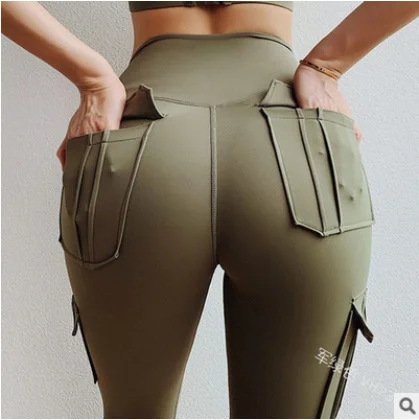 Uveng Uveng Fashion Solid Color Legging Sexy Small Foot Trousers Women's High Waist Fitness Leggings