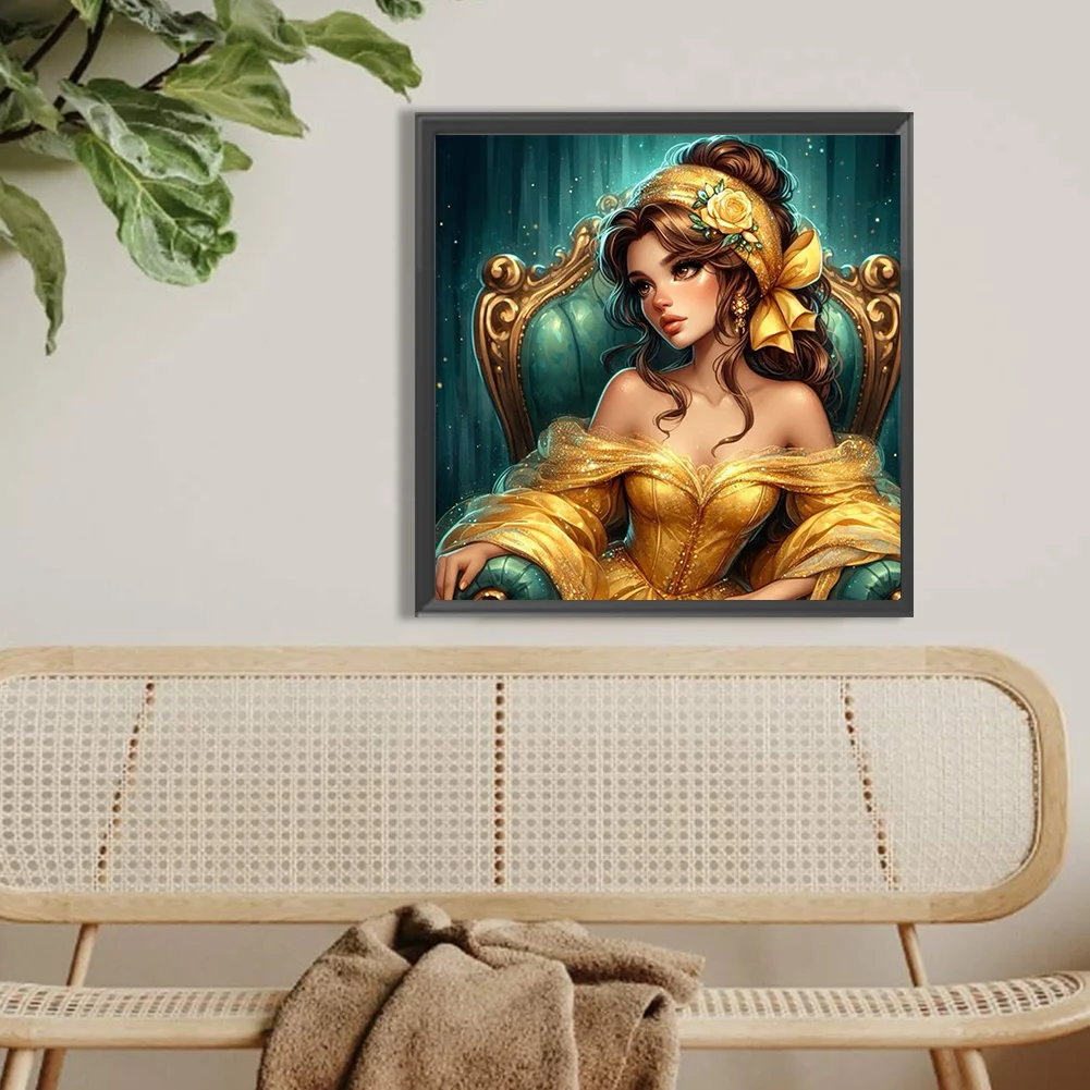 Diamond Painting - Full Round Drill - Belle(Canvas|40*40cm)