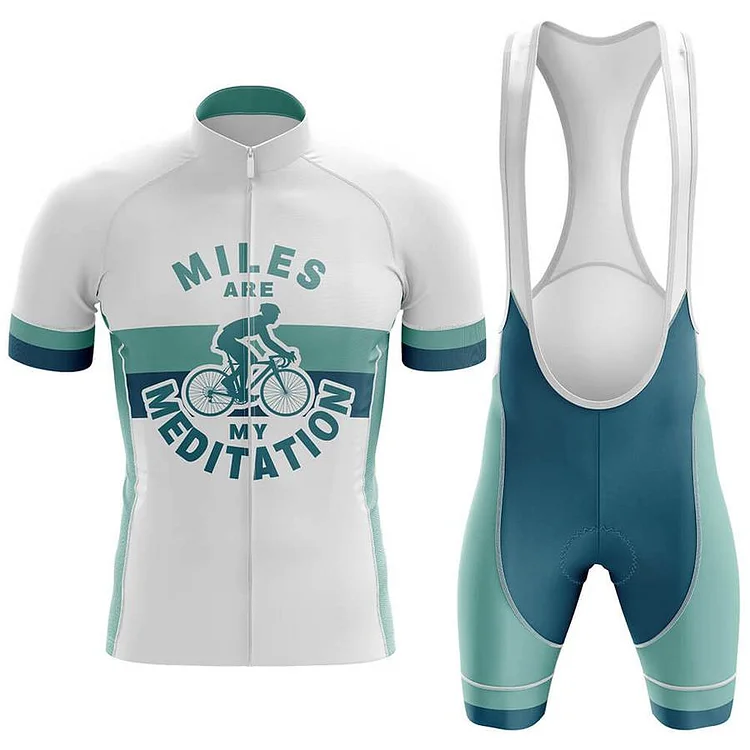 Miles Are Meditation Men's Short Sleeve Cycling Kit
