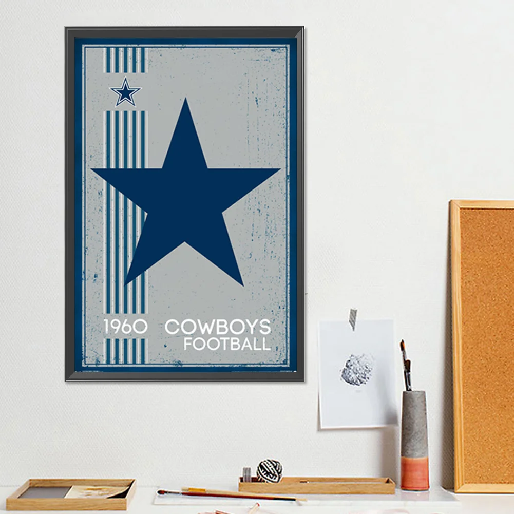 Diamond Painting - Full Round Drill - Dallas Cowboys(Canvas|30*45cm)