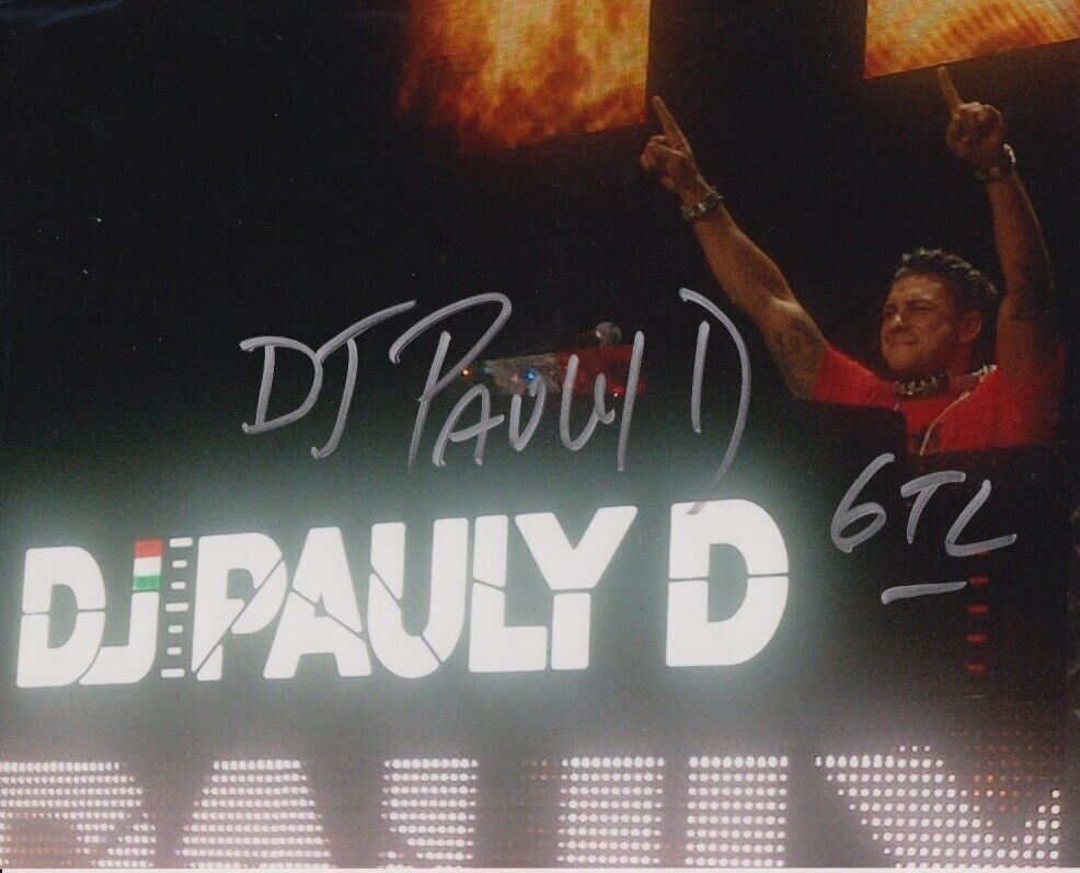 DJ Pauly D (Jersey Shore) signed 8x10 Photo Poster painting