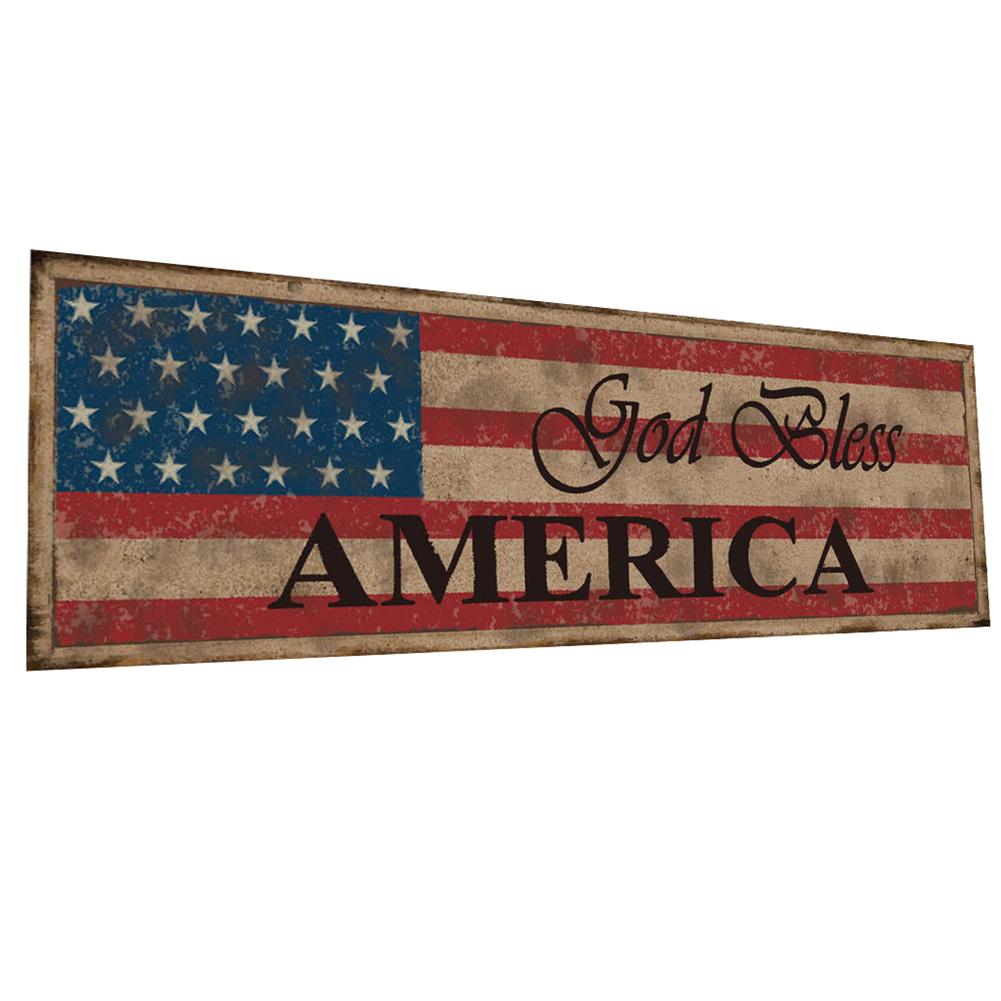 

Wooden Vintage Sign Board Independence Day Hanging Board Craft for Home, Jm01423, 501 Original