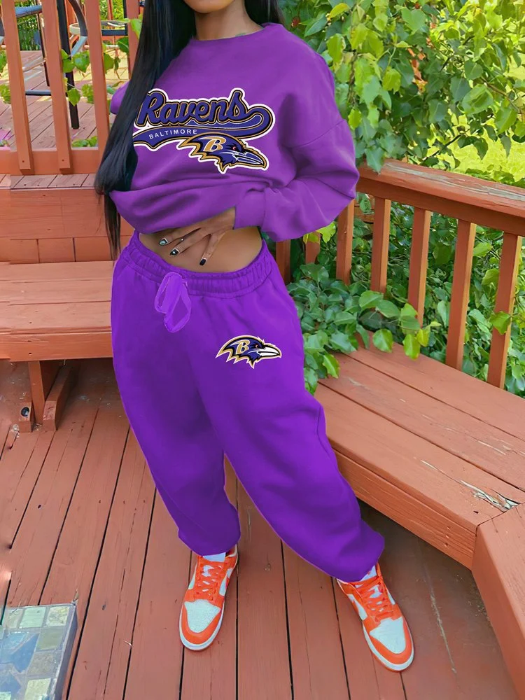 Baltimore Ravens Sportswear Crewneck Sweatshirt Suit