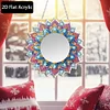 Mandala DIY Diamond Painting Mirror Kit Diamond Art Makeup Mirror for Beginners