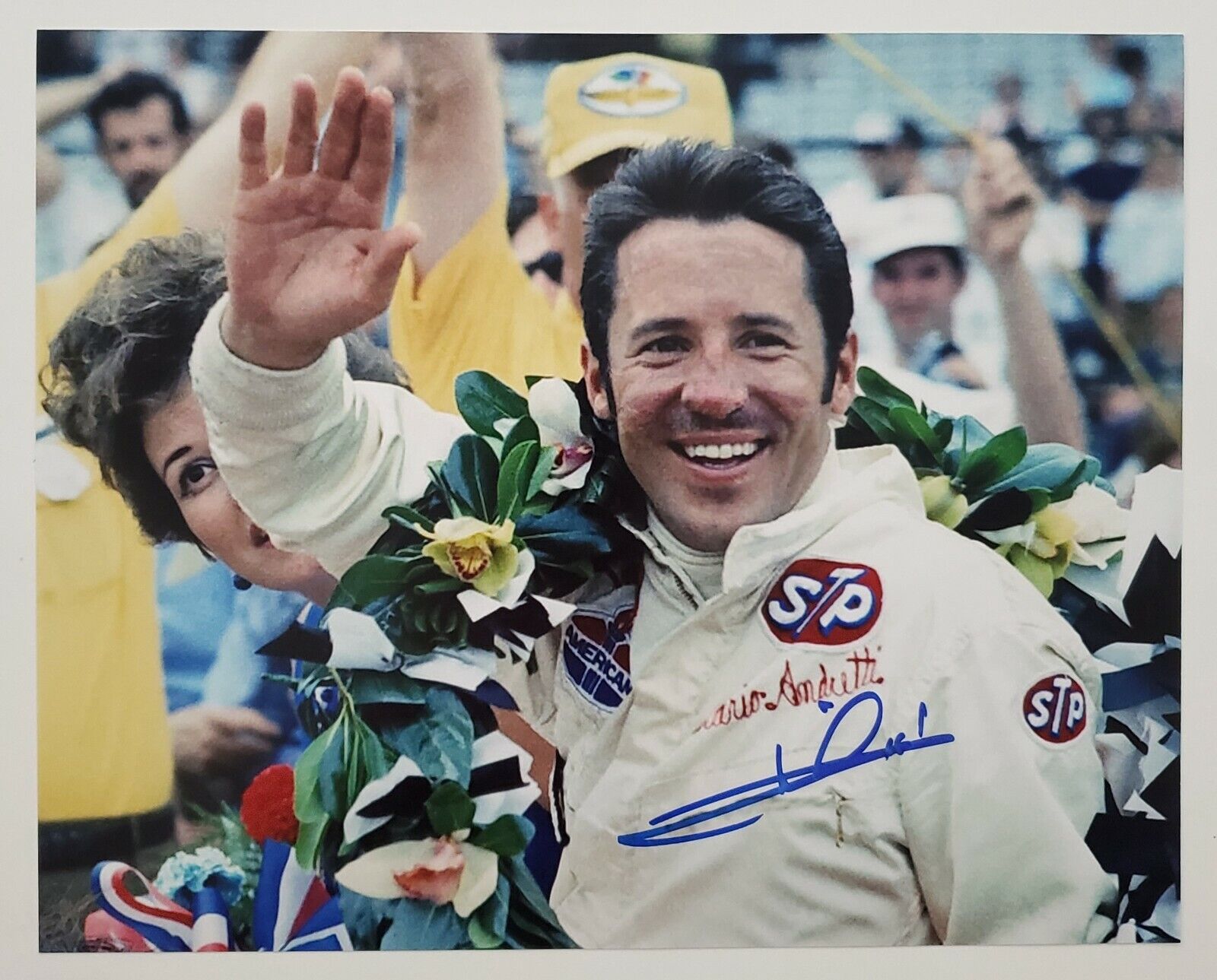 Mario Andretti Signed 8x10 Photo Poster painting Daytona 500 Indy Car Racing Nascar LEGEND RAD