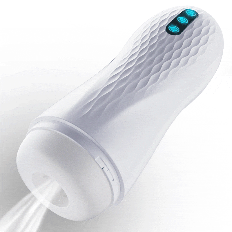 Heated Phantom Pleasure Masturbator with 5 Suction and 10 Vibration Settings