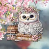 Diamond Painting Acrylic Flower Owl Pendant for Wall Window