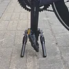 Carbon fiber bicycle portable kickstand road bike mountain bike folding crank parking rack