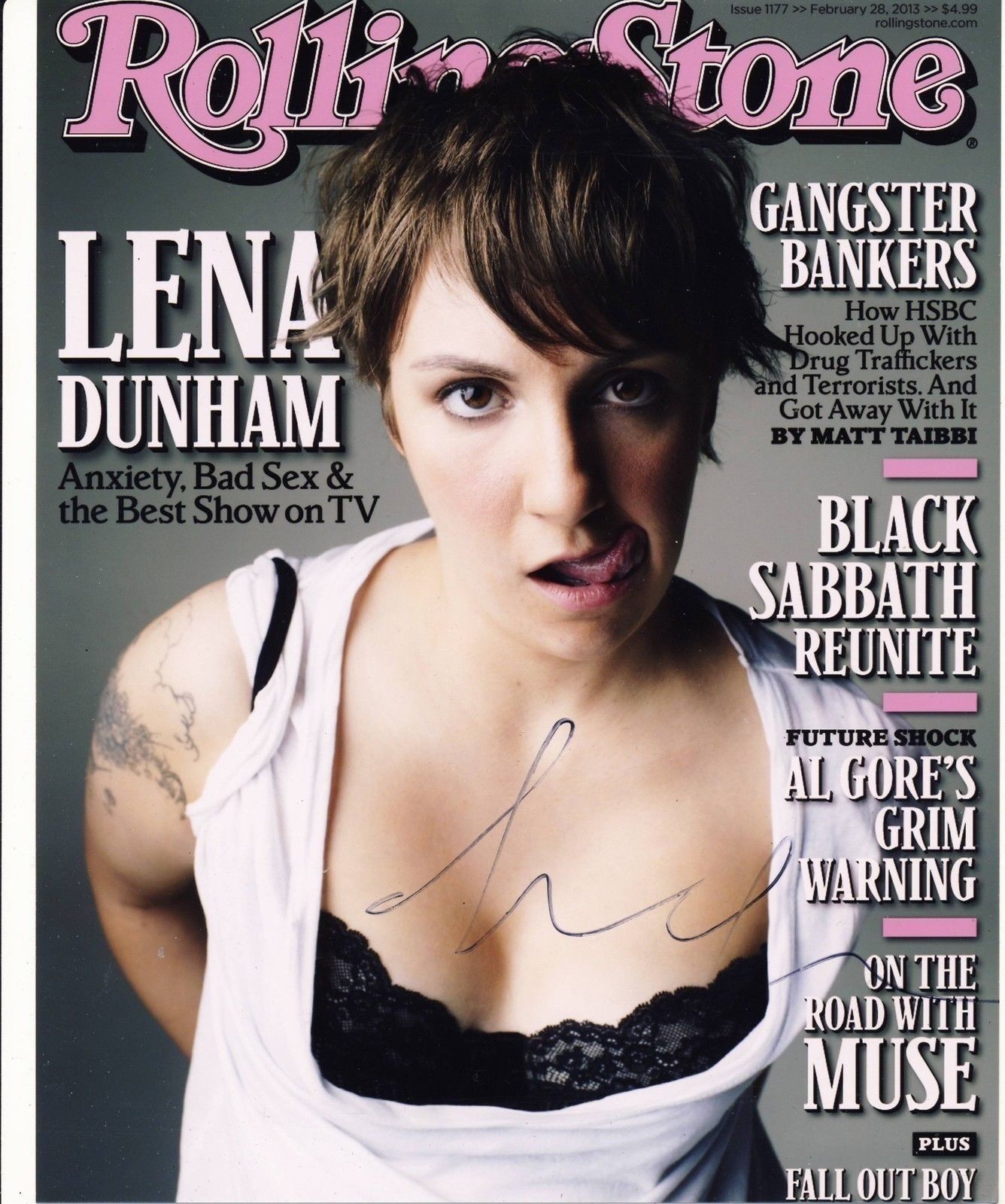 Lena Dunham Autograph GIRLS Signed 10x8 Photo Poster painting AFTAL [3781]