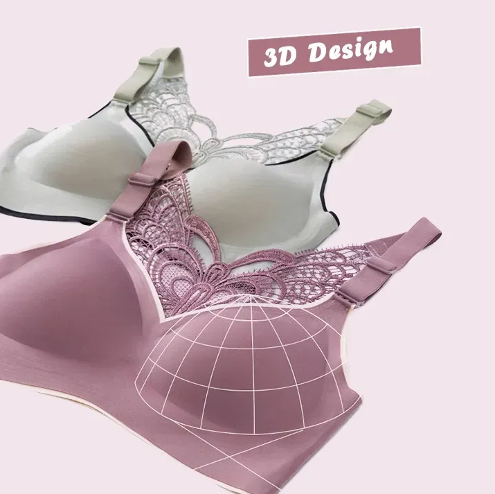 Butterfly Embroidery Wirefree Bra