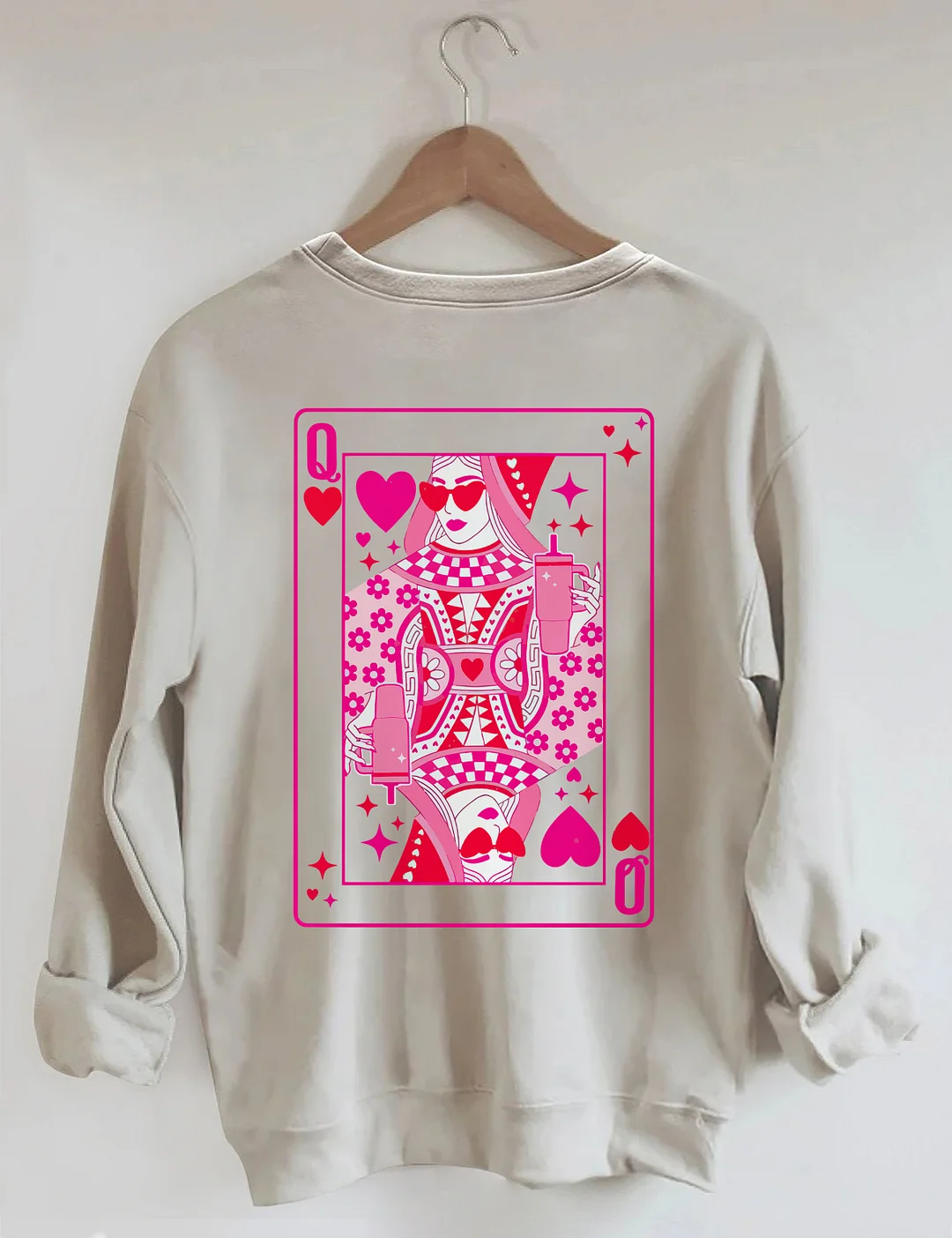  Queen Of Hearts Valentine's Day Sweatshirt 