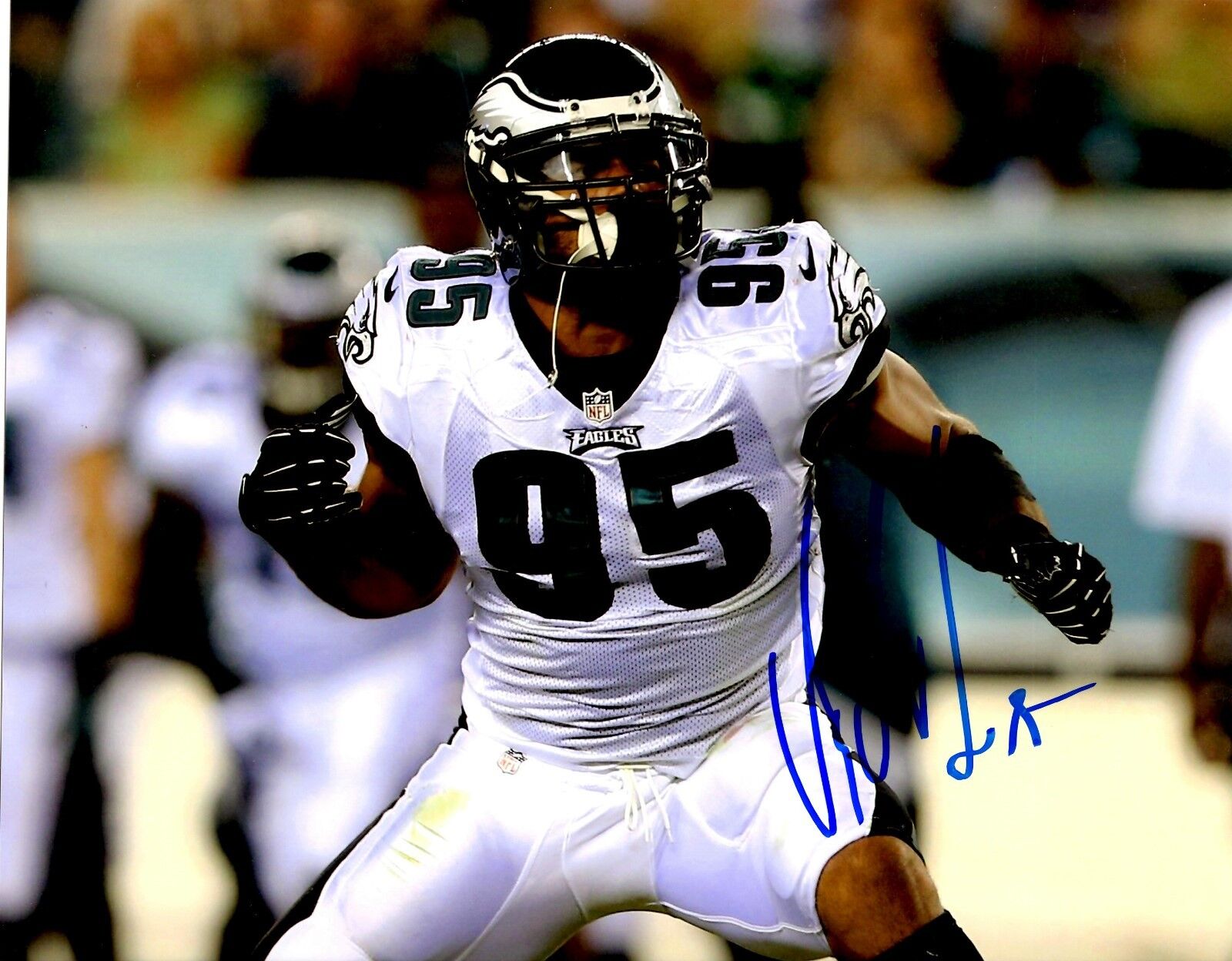 Autographed MYCHAL KENDRICKS Philadelphia Eagles 8x10 Photo Poster painting - w/COA