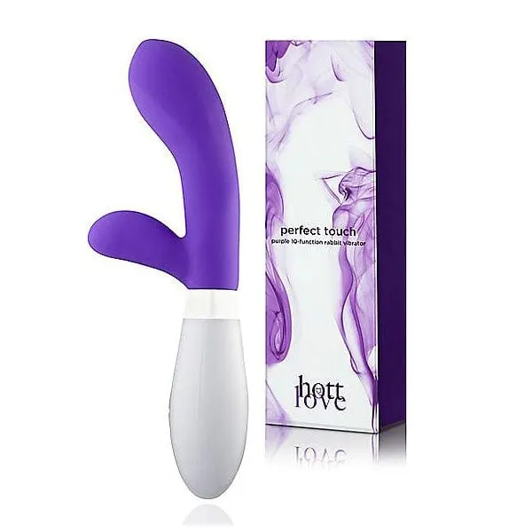 pornhint Pornhint Perfect Touch 10-Function Rabbit Vibrator 8.25 Inch - Hott Love