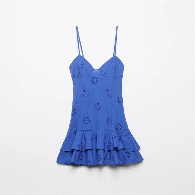 Woherb Woherb New Women's V Collar High Waist Splicing In The Long Sling Dress Women's Style-Outfit Ideas