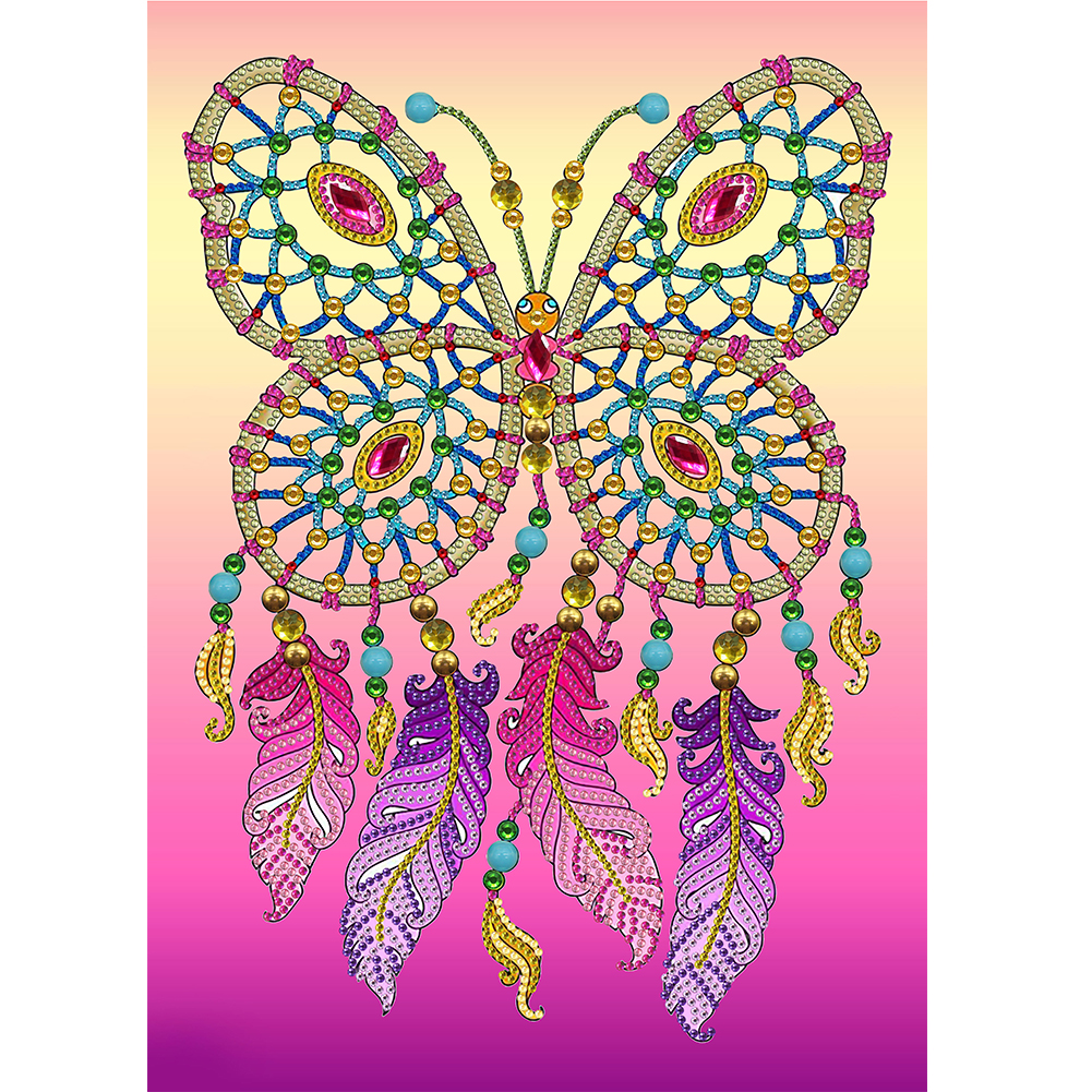 

Butterfly Dreamcatcher - Special Shaped Diamond Painting - 30*40CM, 501 Original