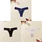 Boycrud 3PCS Women Sexy Lace Panties Low-waist  Temptation Underwear T-Back Thong Female G String Breathable Lingerie Briefs Embroidery